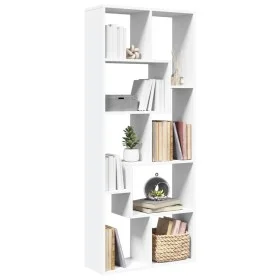 Librería divisora madera ingeniería blanca 67x25x161,5 cm de , Librerías y estanterías - Ref: Foro24-858075, Precio: 72,36 €,...