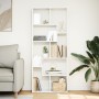 Librería divisora madera ingeniería blanca 67x25x161,5 cm de , Librerías y estanterías - Ref: Foro24-858075, Precio: 73,48 €,...