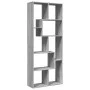 Librería divisora madera ingeniería gris Sonoma 67x25x161,5 cm de , Librerías y estanterías - Ref: Foro24-858080, Precio: 72,...
