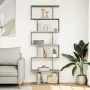 Librería divisora 6 niveles madera gris Sonoma 70x24x193 cm de , Librerías y estanterías - Ref: Foro24-858089, Precio: 70,81 ...
