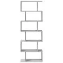 Librería divisora 6 niveles madera gris Sonoma 70x24x193 cm de , Librerías y estanterías - Ref: Foro24-858089, Precio: 70,81 ...