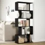 Librería divisora 5 niveles madera ingeniería negra 70x24x161cm de , Librerías y estanterías - Ref: Foro24-858094, Precio: 66...