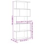 Librería divisora 5 niveles madera ingeniería negra 70x24x161cm de , Librerías y estanterías - Ref: Foro24-858094, Precio: 70...