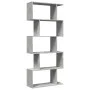 Librería divisora 5 niveles madera gris hormigón 70x24x161 cm de , Librerías y estanterías - Ref: Foro24-858096, Precio: 60,0...