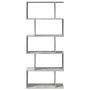 Librería divisora 5 niveles madera gris hormigón 70x24x161 cm de , Librerías y estanterías - Ref: Foro24-858096, Precio: 60,8...