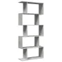 Librería divisora 5 niveles madera gris hormigón 70x24x161 cm de , Librerías y estanterías - Ref: Foro24-858096, Precio: 60,0...