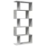 Librería divisora 5 niveles madera gris hormigón 70x24x161 cm de , Librerías y estanterías - Ref: Foro24-858096, Precio: 60,8...