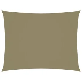 Toldo de vela rectangular tela Oxford beige 5x7 m de vidaXL, Sombrillas - Ref: Foro24-135165, Precio: 93,75 €, Descuento: %