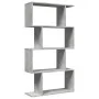 Librería divisora 4 niveles madera gris hormigón 70x24x129 cm de , Librerías y estanterías - Ref: Foro24-858105, Precio: 53,8...