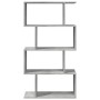 Librería divisora 4 niveles madera gris hormigón 70x24x129 cm de , Librerías y estanterías - Ref: Foro24-858105, Precio: 54,6...