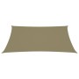 Toldo de vela rectangular tela Oxford beige 5x7 m de vidaXL, Sombrillas - Ref: Foro24-135165, Precio: 94,07 €, Descuento: %