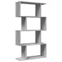Librería divisora 4 niveles madera gris Sonoma 70x24x129 cm de , Librerías y estanterías - Ref: Foro24-858107, Precio: 53,30 ...