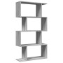 Librería divisora 4 niveles madera gris Sonoma 70x24x129 cm de , Librerías y estanterías - Ref: Foro24-858107, Precio: 54,10 ...