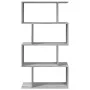 Librería divisora 4 niveles madera gris Sonoma 70x24x129 cm de , Librerías y estanterías - Ref: Foro24-858107, Precio: 53,30 ...