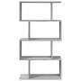 Librería divisora 4 niveles madera gris Sonoma 70x24x129 cm de , Librerías y estanterías - Ref: Foro24-858107, Precio: 54,10 ...