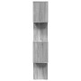 Librería divisora 4 niveles madera gris Sonoma 70x24x129 cm de , Librerías y estanterías - Ref: Foro24-858107, Precio: 54,10 ...