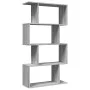 Librería divisora 4 niveles madera gris Sonoma 70x24x129 cm de , Librerías y estanterías - Ref: Foro24-858107, Precio: 53,30 ...