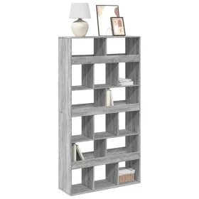 Estantería madera de ingeniería gris Sonoma 100x33x187,5 cm de , Librerías y estanterías - Ref: Foro24-3309380, Precio: 169,2...