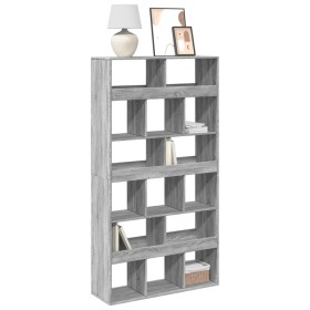 Estantería madera de ingeniería gris Sonoma 100x33x187,5 cm de , Librerías y estanterías - Ref: Foro24-3309380, Precio: 171,8...