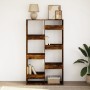 Estantería madera de ingeniería roble ahumado 100x33x175 cm de , Librerías y estanterías - Ref: Foro24-3309406, Precio: 105,6...