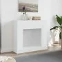 Borde de chimenea madera ingeniería blanco 100x30x87,5 cm de , Accesorios para hornos de leña y chimeneas - Ref: Foro24-85456...