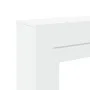 Borde de chimenea madera ingeniería blanco 100x30x87,5 cm de , Accesorios para hornos de leña y chimeneas - Ref: Foro24-85456...