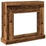 Borde de chimenea madera ingeniería envejecida 100x30x87,5 cm de , Accesorios para hornos de leña y chimeneas - Ref: Foro24-8...