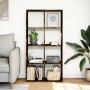 Librería divisora madera roble ahumado 69,5x29x137,5cm de , Librerías y estanterías - Ref: Foro24-858025, Precio: 73,86 €, De...