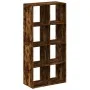 Librería divisora madera roble ahumado 69,5x29x137,5cm de , Librerías y estanterías - Ref: Foro24-858025, Precio: 72,71 €, De...