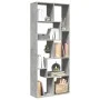 Librería divisora madera ingeniería gris hormigón 67x25x161,5cm de , Librerías y estanterías - Ref: Foro24-858078, Precio: 73...