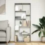 Librería divisora madera ingeniería gris hormigón 67x25x161,5cm de , Librerías y estanterías - Ref: Foro24-858078, Precio: 73...