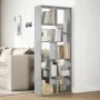 Librería divisora madera ingeniería gris hormigón 67x25x161,5cm de , Librerías y estanterías - Ref: Foro24-858078, Precio: 73...