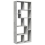 Librería divisora madera ingeniería gris hormigón 67x25x161,5cm de , Librerías y estanterías - Ref: Foro24-858078, Precio: 75...