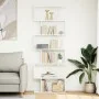 Librería divisor 6 niveles madera ingeniería blanco 70x24x193cm de , Librerías y estanterías - Ref: Foro24-858084, Precio: 73...