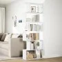 Librería divisor 6 niveles madera ingeniería blanco 70x24x193cm de , Librerías y estanterías - Ref: Foro24-858084, Precio: 73...
