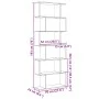 Librería divisor 6 niveles madera ingeniería blanco 70x24x193cm de , Librerías y estanterías - Ref: Foro24-858084, Precio: 73...