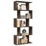 Librería divisora 5 niveles madera marrón roble 70x24x161 cm by , Bookcases and shelves - Ref: Foro24-858099, Price: 67,29 €,...