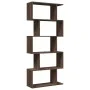 Librería divisora 5 niveles madera marrón roble 70x24x161 cm by , Bookcases and shelves - Ref: Foro24-858099, Price: 67,29 €,...