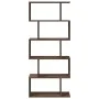 Librería divisora 5 niveles madera marrón roble 70x24x161 cm by , Bookcases and shelves - Ref: Foro24-858099, Price: 67,29 €,...