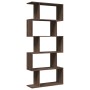 Librería divisora 5 niveles madera marrón roble 70x24x161 cm de , Librerías y estanterías - Ref: Foro24-858099, Precio: 67,18...