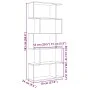 Librería divisora 5 niveles madera marrón roble 70x24x161 cm by , Bookcases and shelves - Ref: Foro24-858099, Price: 67,29 €,...