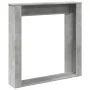 Borde de chimenea madera ingeniería gris hormigón 100x20x100 cm de , Accesorios para hornos de leña y chimeneas - Ref: Foro24...