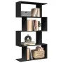 Librería divisora 4 niveles madera ingeniería negra 70x24x129cm de , Librerías y estanterías - Ref: Foro24-858103, Precio: 57...