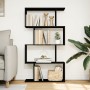 Librería divisora 4 niveles madera ingeniería negra 70x24x129cm de , Librerías y estanterías - Ref: Foro24-858103, Precio: 58...