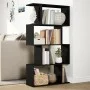 Librería divisora 4 niveles madera ingeniería negra 70x24x129cm de , Librerías y estanterías - Ref: Foro24-858103, Precio: 57...
