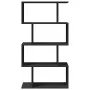 Librería divisora 4 niveles madera ingeniería negra 70x24x129cm de , Librerías y estanterías - Ref: Foro24-858103, Precio: 57...