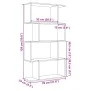 Librería divisora 4 niveles madera ingeniería negra 70x24x129cm de , Librerías y estanterías - Ref: Foro24-858103, Precio: 57...
