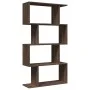 Librería divisora 4 niveles madera marrón roble 70x24x129 cm de , Librerías y estanterías - Ref: Foro24-858108, Precio: 53,30...