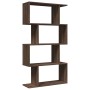 Librería divisora 4 niveles madera marrón roble 70x24x129 cm de , Librerías y estanterías - Ref: Foro24-858108, Precio: 54,10...