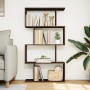 Librería divisora 4 niveles madera marrón roble 70x24x129 cm de , Librerías y estanterías - Ref: Foro24-858108, Precio: 54,10...